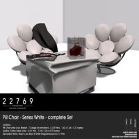 22769 ~ [bauwerk] Pill Chair - Series White - complete set [ad]