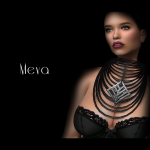 meva - big leather necklace